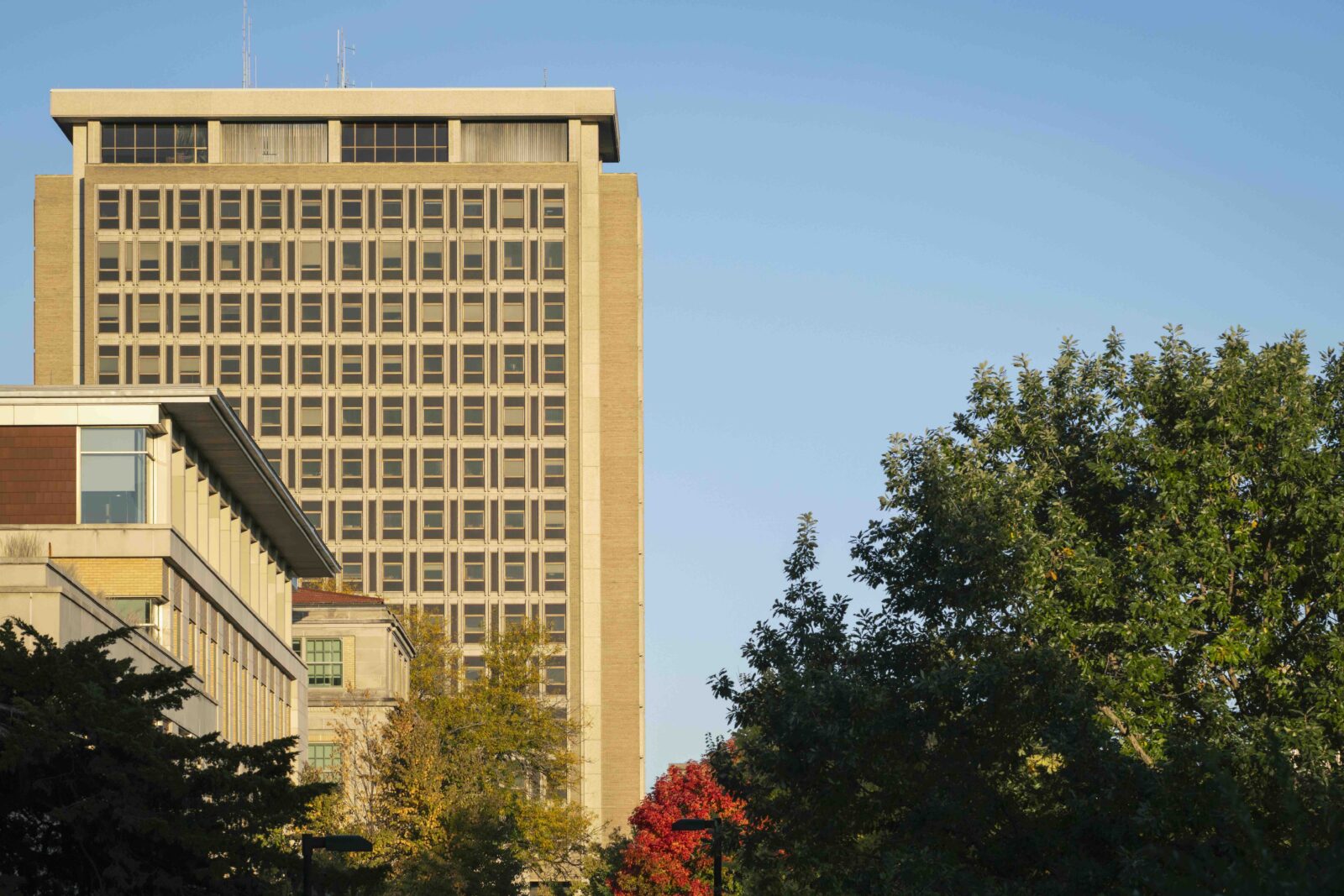 Van Hise Hall in the fall